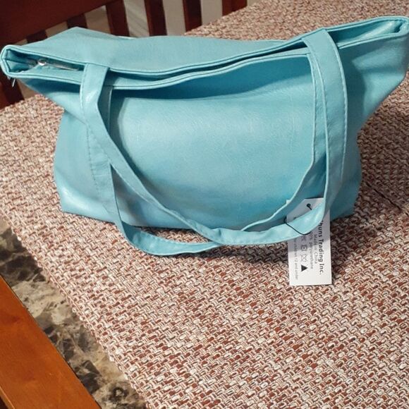 New Two New Purses Light Blue With Silver Embellishments Women's New With Tags - Picture 2 of 9